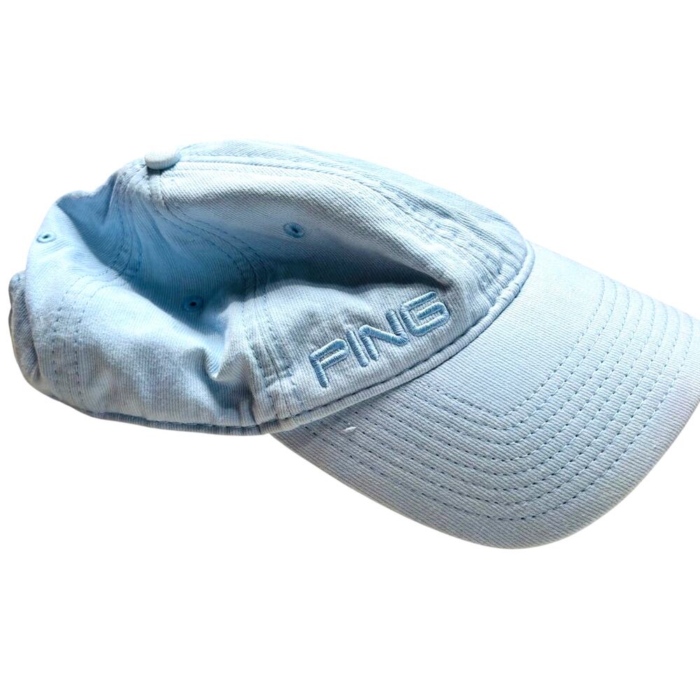 PING GOLF HAT STRAPBACK ADJUSTABLE BLUE